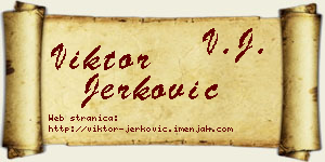 Viktor Jerković vizit kartica